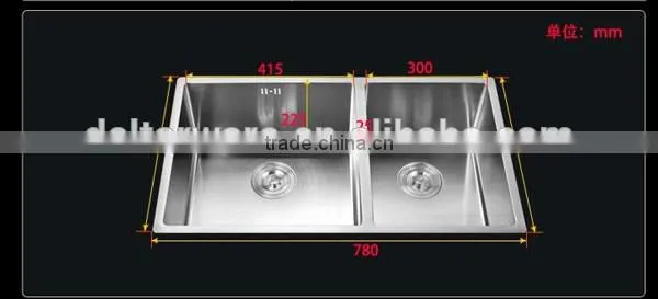 Modern Style Double Basin Kitchen Sink_Stainless Steel Kitchen sink
