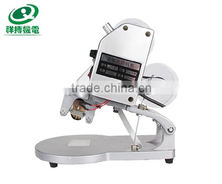 Simple by hand paper/plastic bags/films surface clear batch number printing machine with good quality