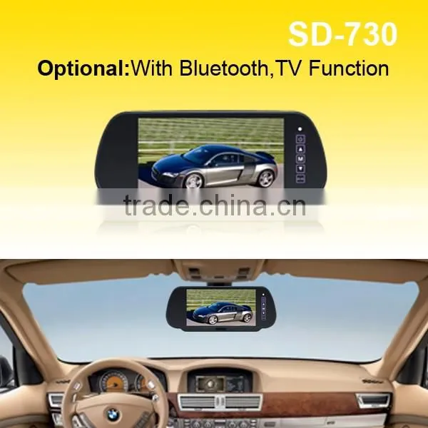 7"TFT LCD MP5 Car Rear View Mirror Monitor Auto Vehicle Parking Rearview Monitor SD/USB