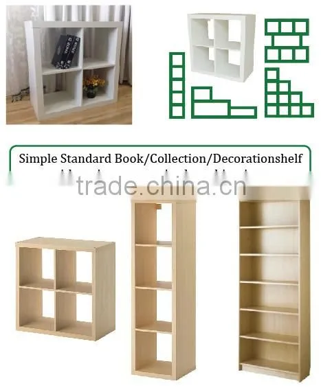 Cube honeycomb wood wall bookshelf - PCG-001