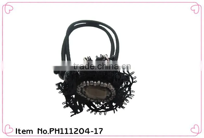 cheap black hair rubber bands elastic rubber bands