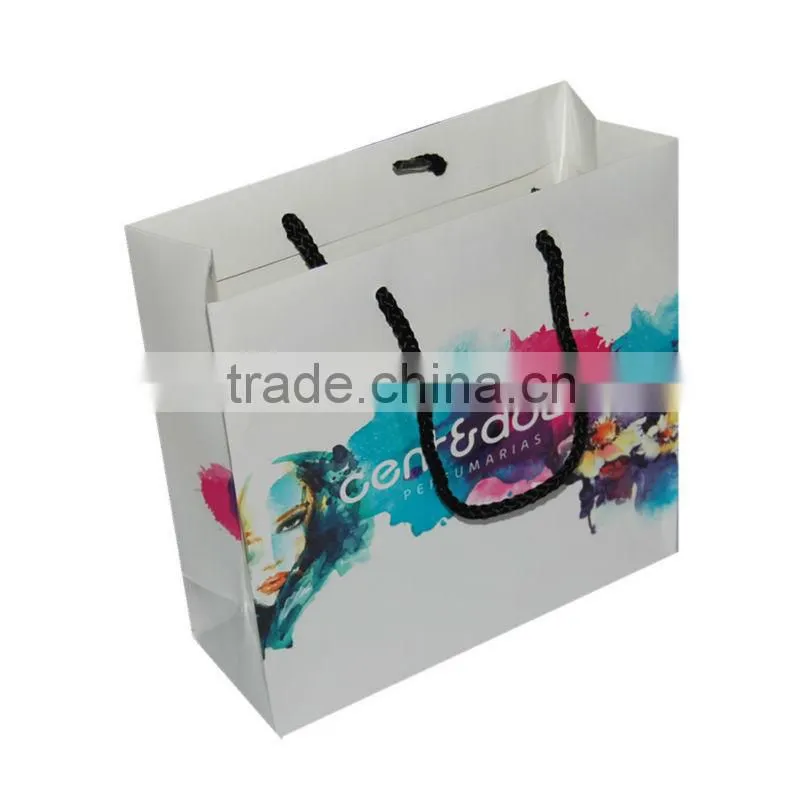 high glossy paper gift bag, shopping bag