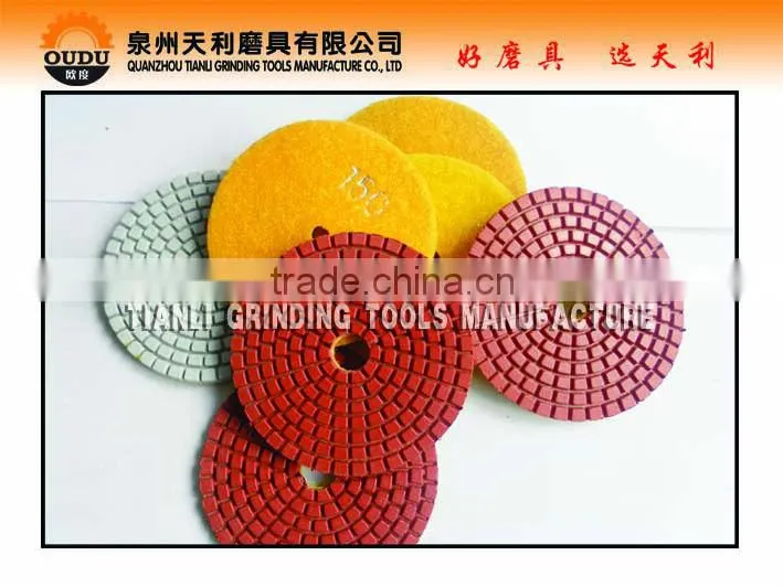 fast gloss and long life wet diamond polishing pads