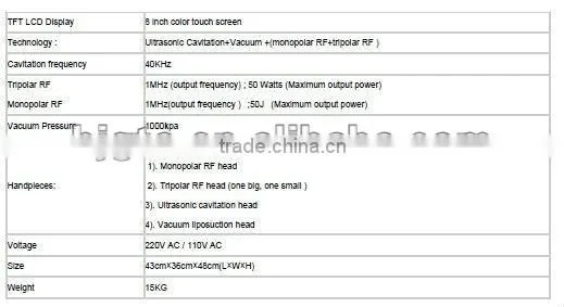 Portable Cavitation&RF&vacuum slimming machine/for body shapping /cavitation slimming machine(CE)