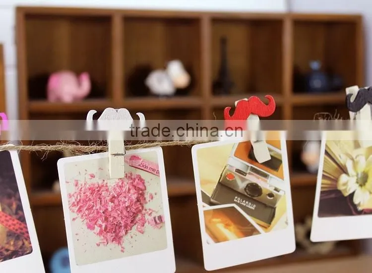 christmas small craft wooden photo clip, promotional wooden clips for wholesale