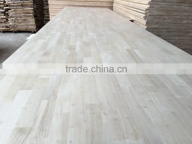 Rubber wood finger joint panel for stairs treads/rubber squares for window scantlings