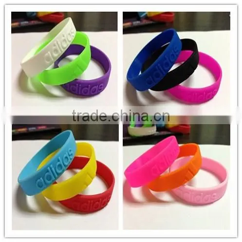 bio energy cheap silicon wristband / debossed silicone wristband