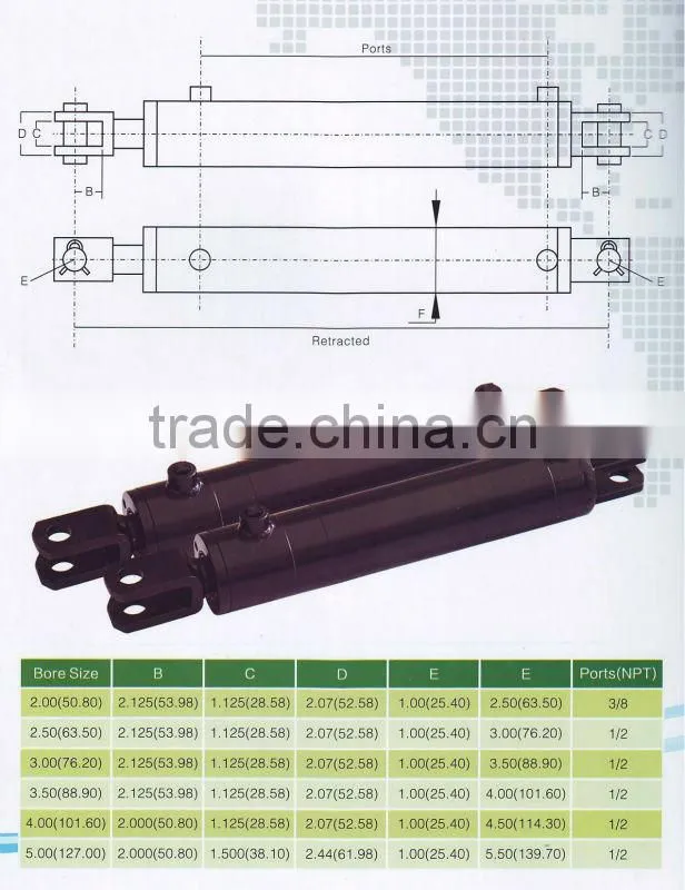 Customized made in China high quality hydraulic cylinder
