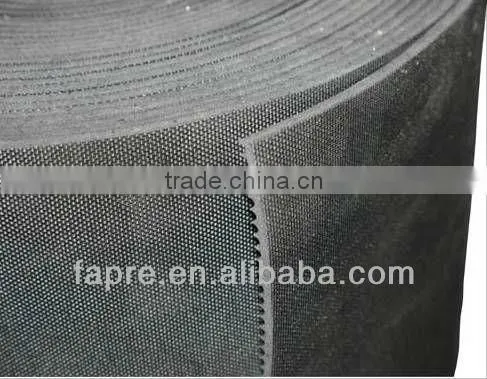 balck grey anti-slip 3mm fine ribbed/corrugated rubber sheet floor