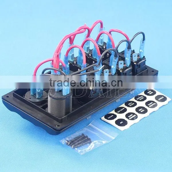 Marine boat splashproof switch panel,wireless automotive toggle switch panel