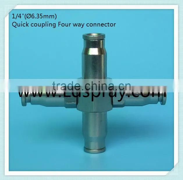 1/4" (6.35mm)High pressure (1500psi) quick coupling slip lock fittings connectors