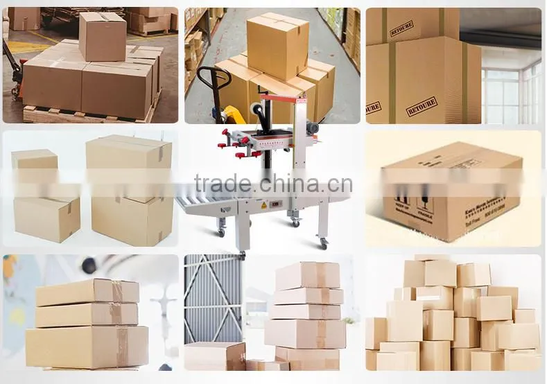 Semi-auto boxes sealing strapping machine