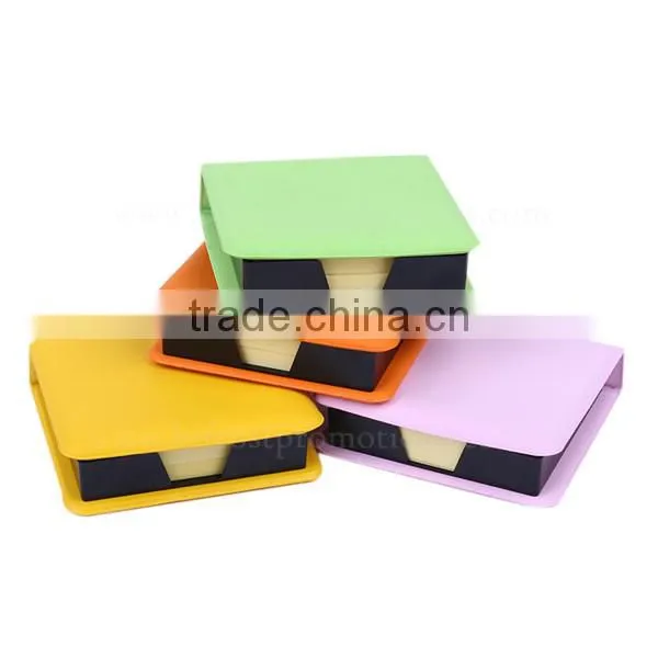 Color Leather Box With Calendar Sticky Custom Memo Pad