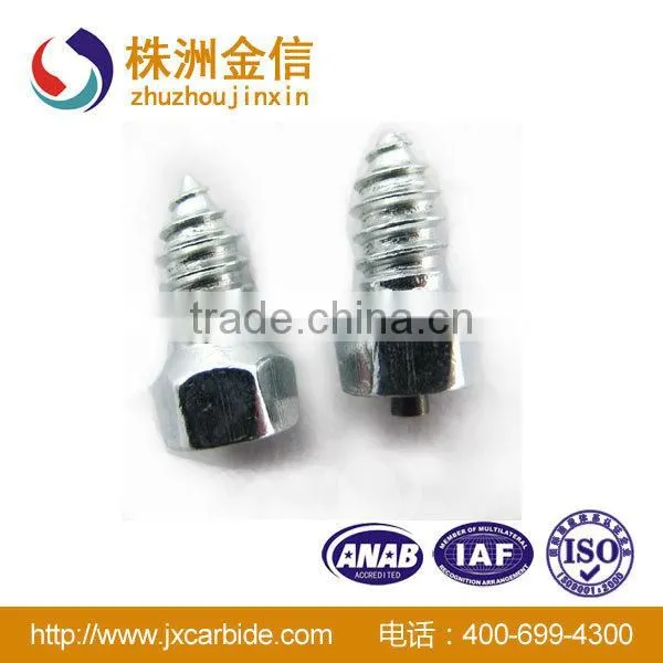 Zhuzhou Cemented Carbide Antiskid truck wheel studs,car tire studs Carbide Wheel Stud ,bolt wheel studs for trucks