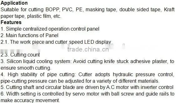 High Precision Electrical PVC Tape Cutting Slitter Machine