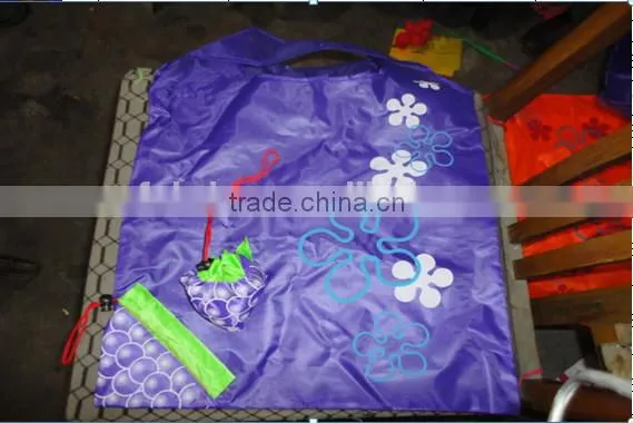 china wholesale polyester recycled folding drawstring tote bag made in china