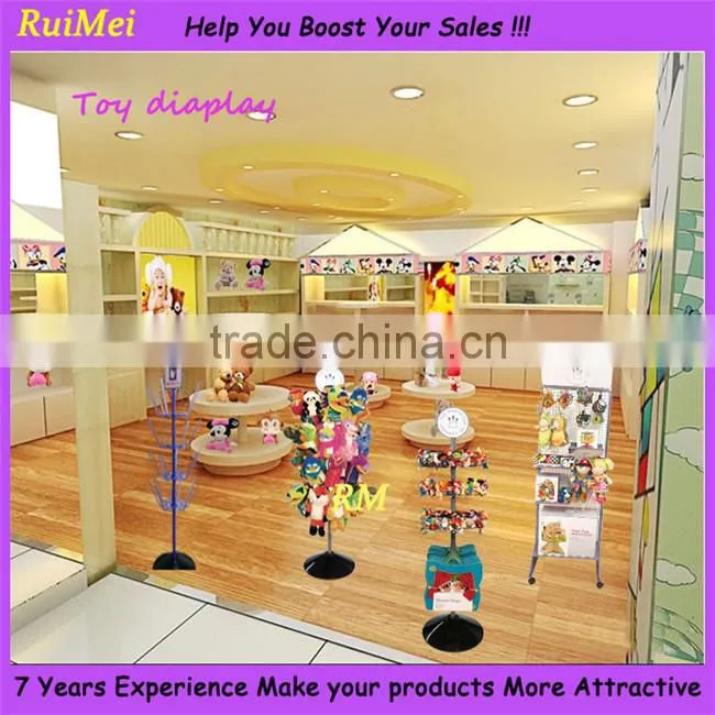 Flooring Portable Metal Supermarket Display Stand Slatwall Display