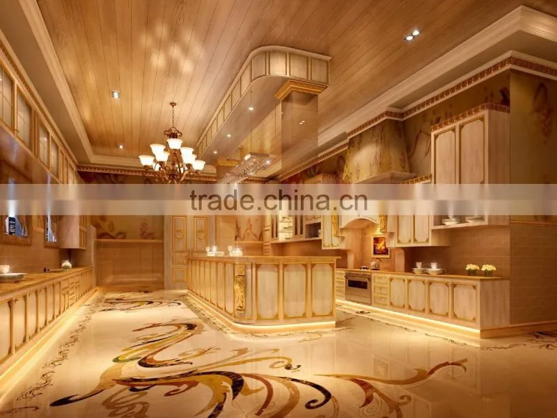 Bisini Royal 3D Interior Rendering Service For European Kitchen With Kitchen Cabinet