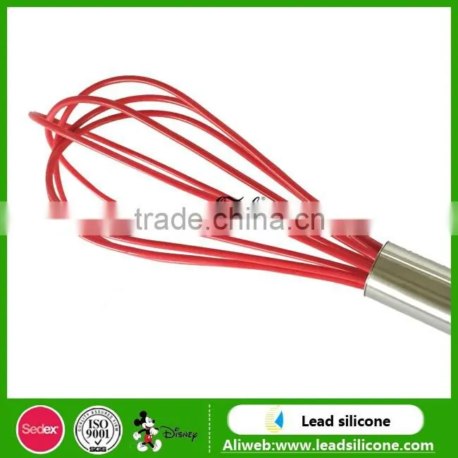 9PCs Red Silicon Kitchen Cooking Utensil Tool Set, Hi-heat Cooking