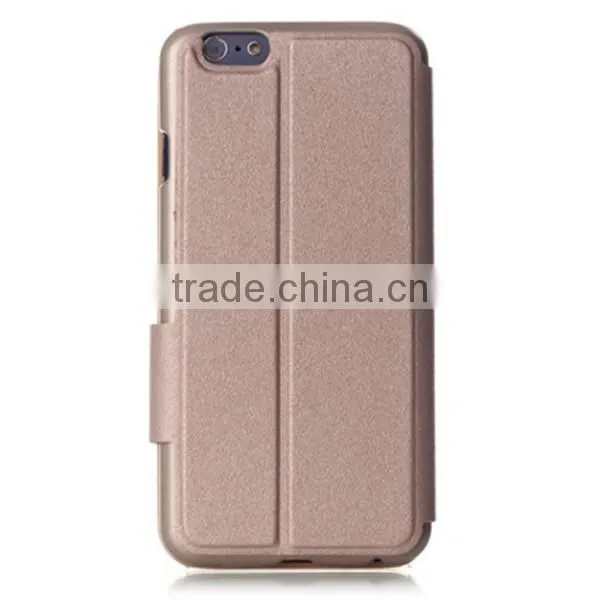 Slim Flip Covers PU Leather Case With Front View Window for iPhone 6