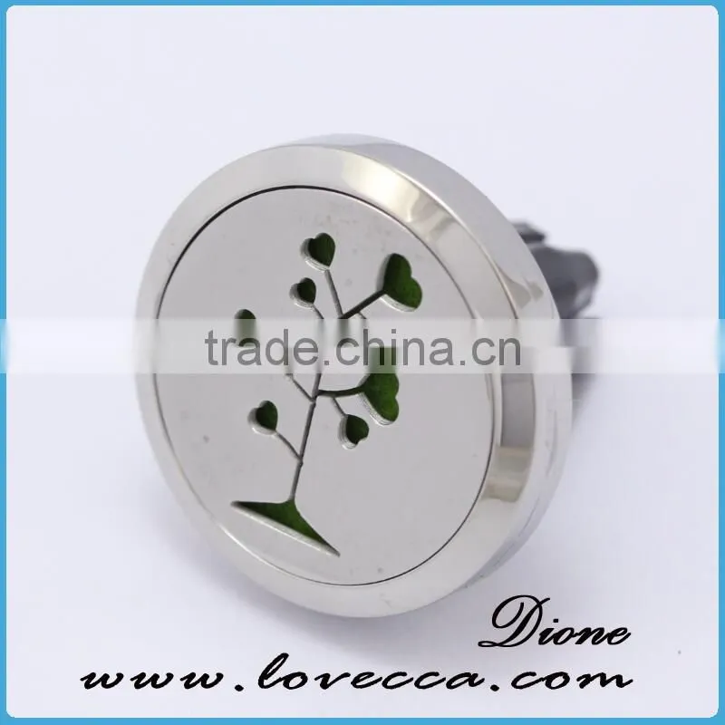 Stainless Steel Aromatherapy diffuser locket for car, Car Vent Clip Diffuser, Car Freshener Clip