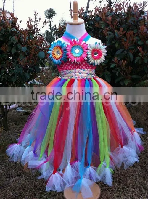 Handmade flower girl dresses party dresses