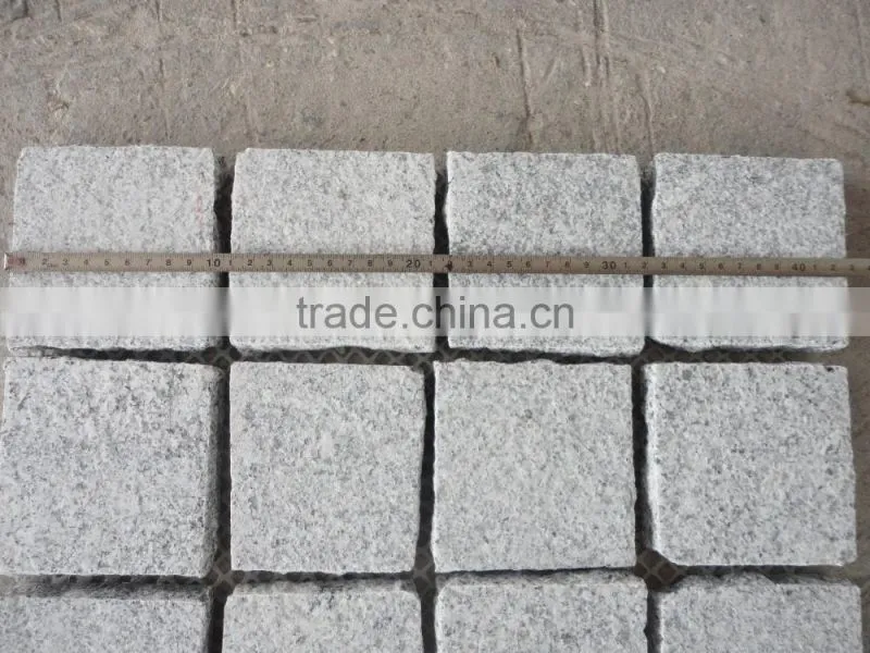 White Paving Stone White Granite Driveway Paving Stone Granite Mesh Paver
