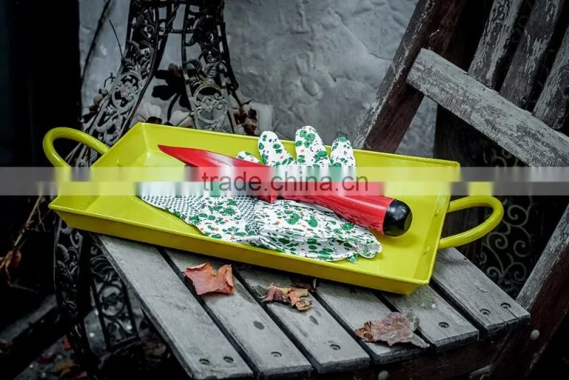 2016 Colorful new design metal tin tray/Anti Slip Bar Tray