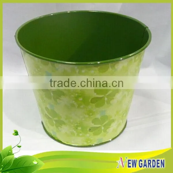High Standard Cheap Round Balcony Metal Plastic Hanging Basket Pots