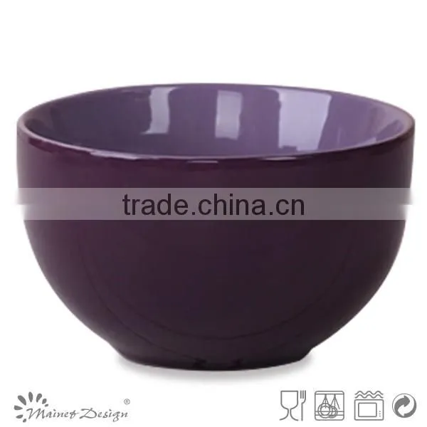 Two tone glazed ceramic rice bowl manufacturer