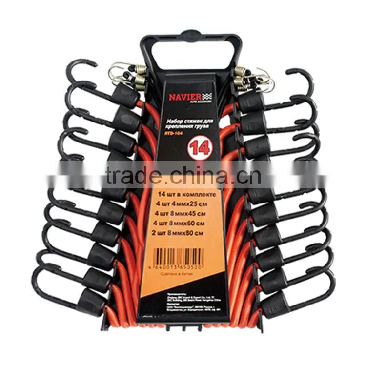 14pcs Large bungee elasticated cord set bungee cord set
