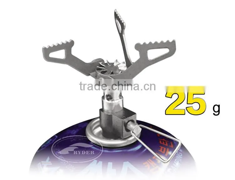 Ultralight Mini Titanium Camping Gas Stove Butane Burner for Backpacking