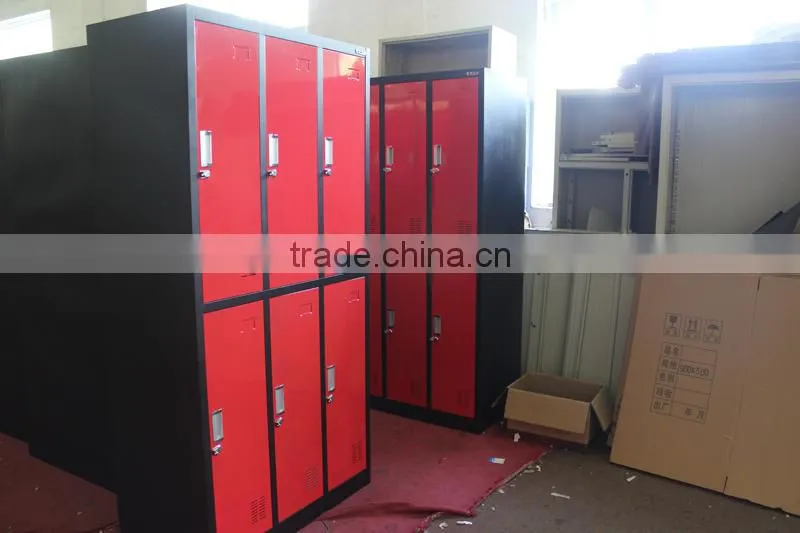 Four Doors Knock-down Steel Storage Multi-functional Gym Metal Locker/School Steel Locker