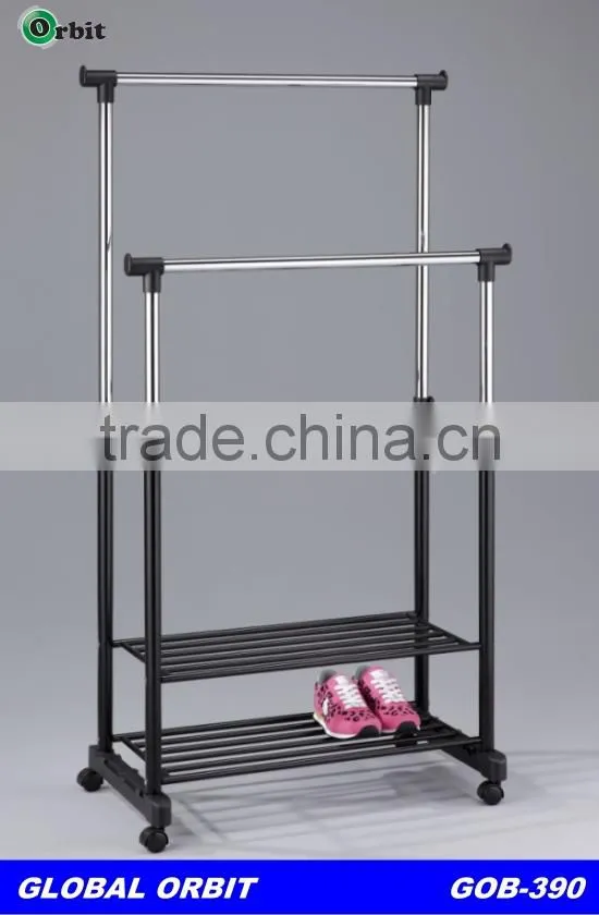 storage clothes drying rack with metal stand