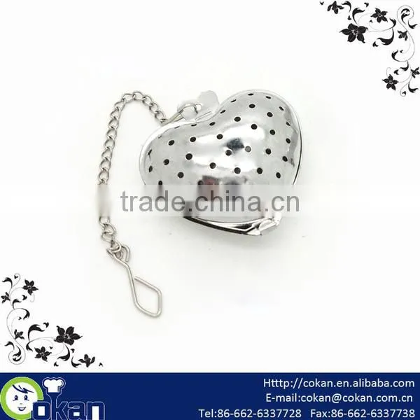 Heart Shape Stainless Steel Tea Strainer/tea infuser CK-TI0010