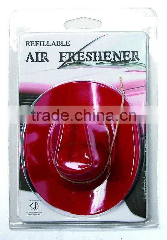 2015 newest alibaba mini novelty cowboy hat freshener,long lasting cute refillable