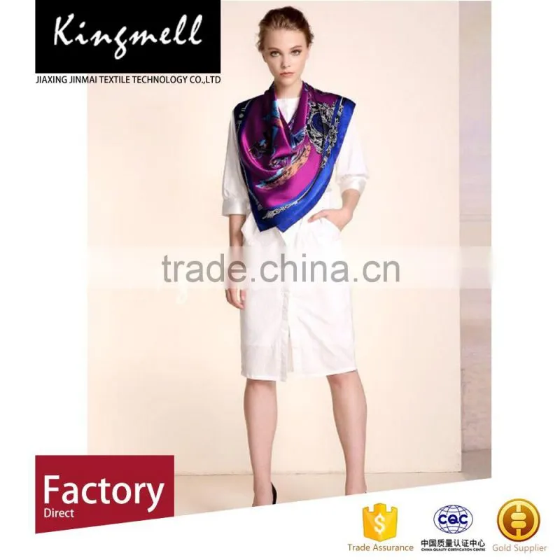 Manufacturing Silk Scarf Digital Printed Long Scarf Wholesales China