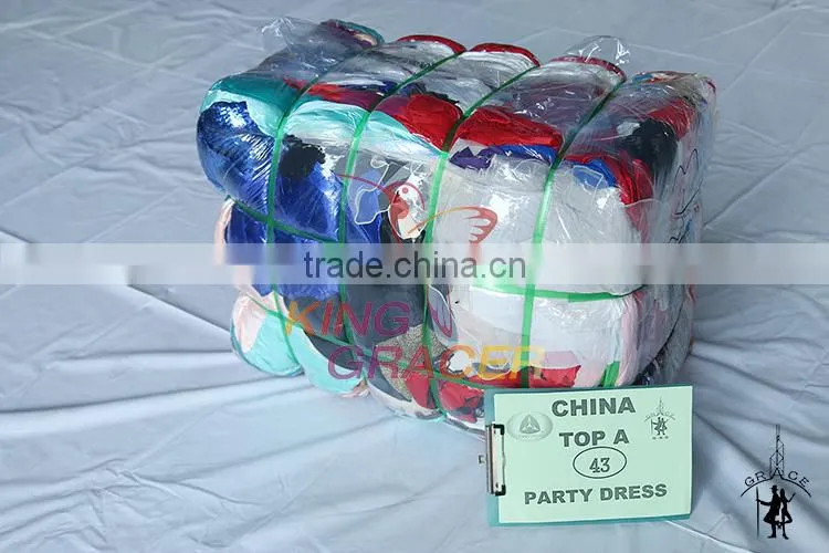 Factory Price Second Hand Evening Dress Wedding Dress used clothes guangzhou