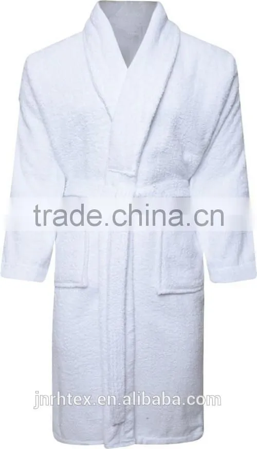 Top quality custom design soft 100 cotton bathrobe wholesale
