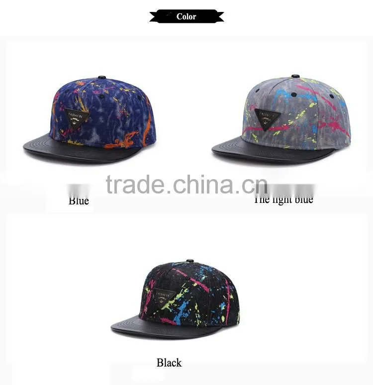 custom 5 panel cap fiat brim blank snapback cap
