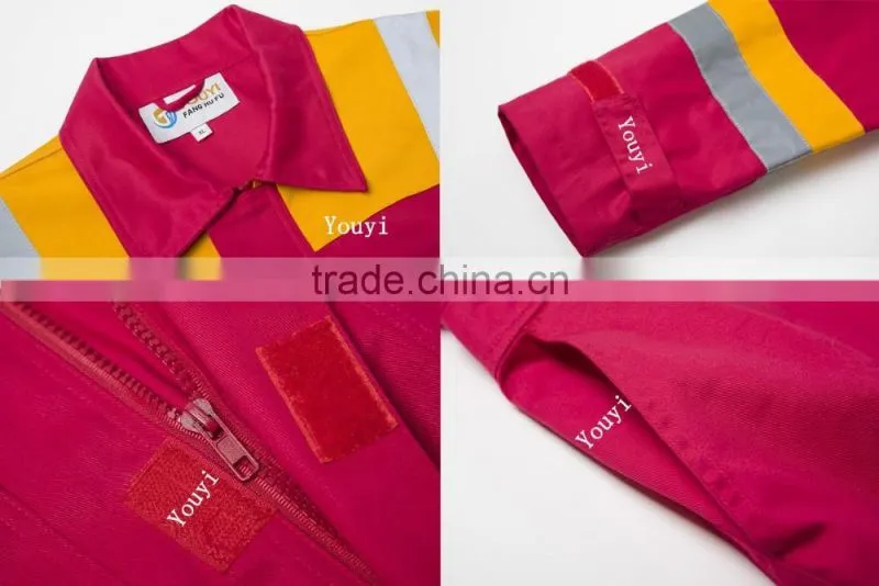 anti-static oxford stripe safety workwear coverall