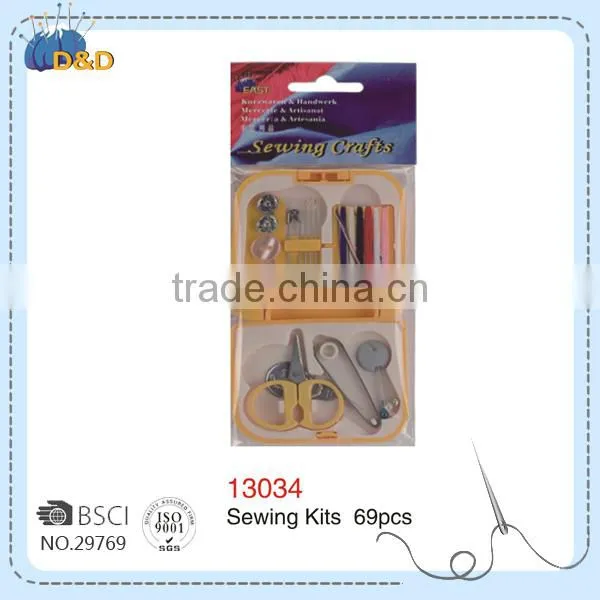 D&D Portable Sewing Kits With Sewing Threads, Needles, Thimble & Sewing Buttons