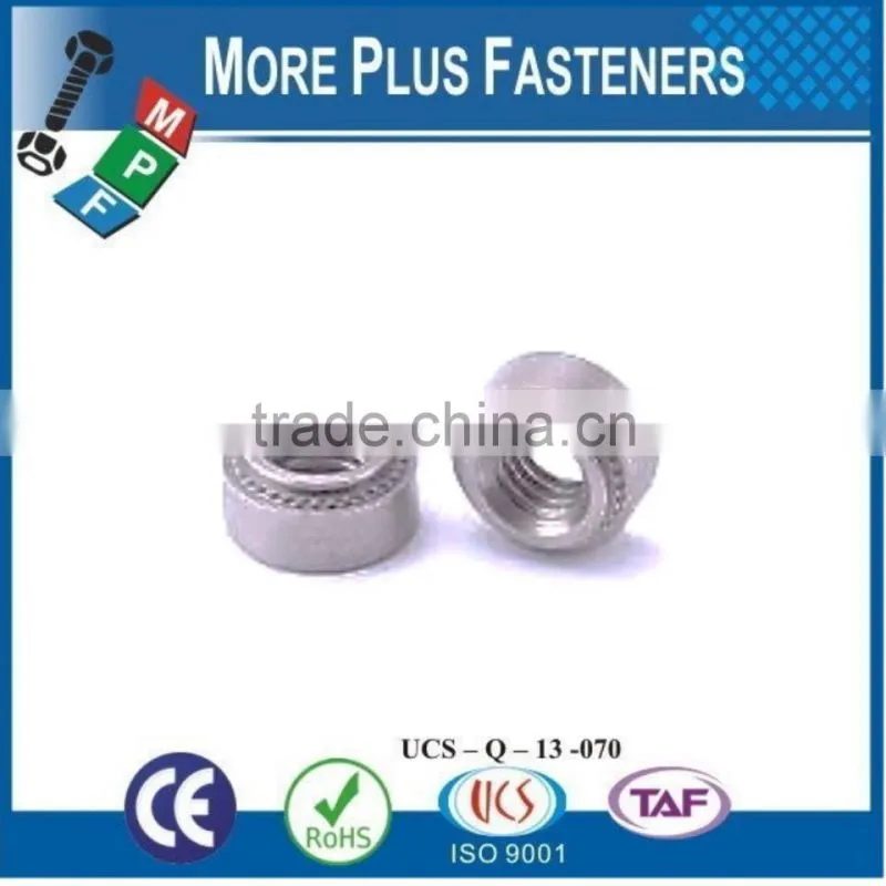 Made in Taiwan Self Clinching Nut Blind Self Clinching Nut Stainless Steel Non Locking Floating Self Clinching Nuts