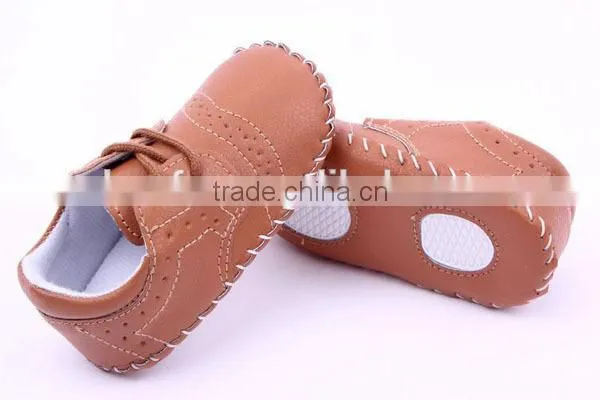 Solid Color Prewalker Girls Boy Leather Shoes
