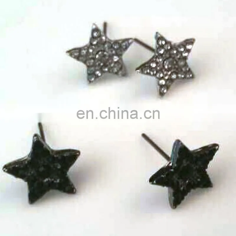 Stand Packing Mini Star Heart Girls Stud Earring