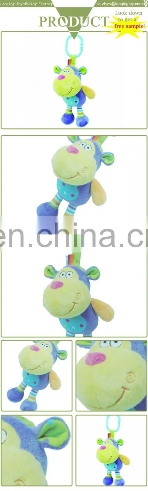 Plush Animal Toys Stuffed Small Monkey Keychain