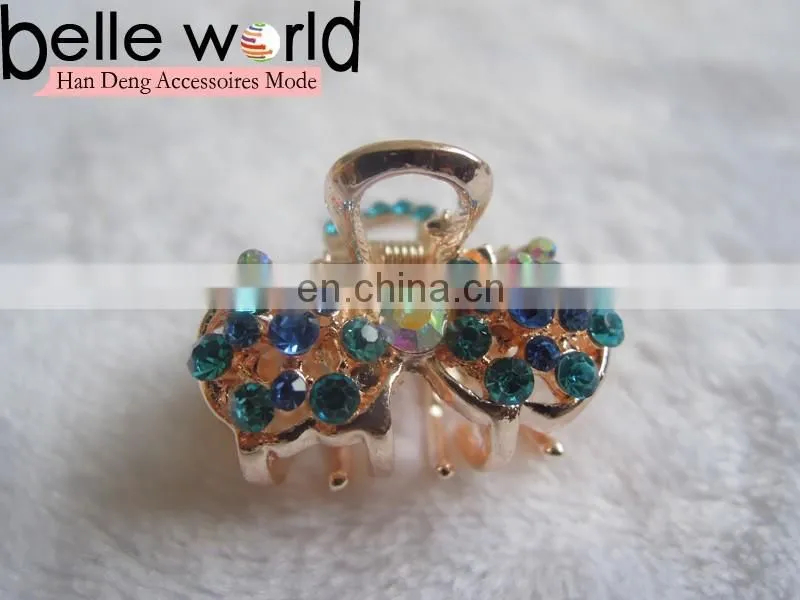 Elegant Bridal Hair Accessory Rhinestone Mini Hair Claw Clip