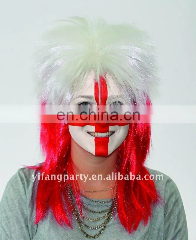 party carnival fans wigs