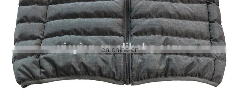 Men's OEM high quality soft shell padded jacket , grey color winter jacket with padding .