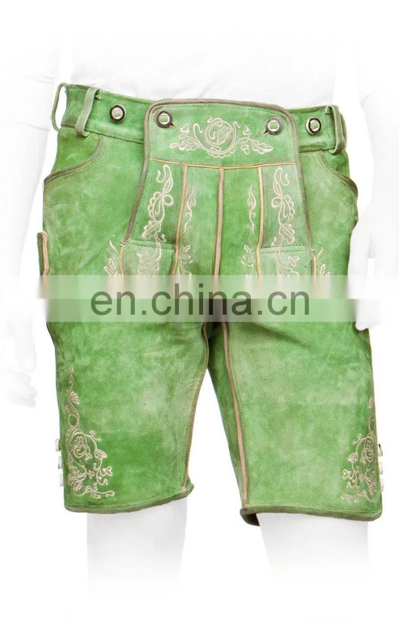 German Bavarian Oktoberfest Trachten Men Short Kurze Lederhosen (Traditional Garments)